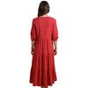 Weird Fish Womens/Ladies Margo Seersucker Tiered Midi Dress