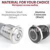 12/16/19/22mm Black shell Push Button Switch Metal Waterproof Latching Momentary LED Light Car Engine Power Switch Blue Red HUSA