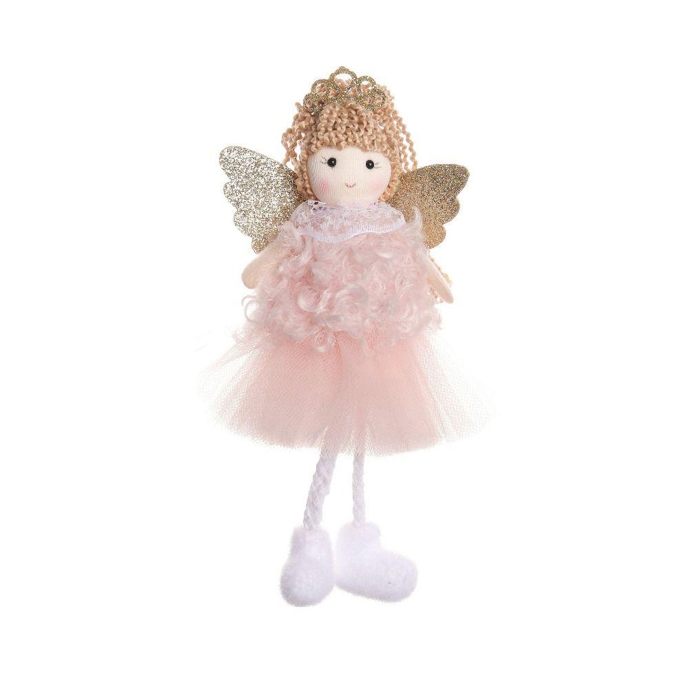 Handmade Christma Doll Ornaments Durable Xmas Angel Ornaments Funny Plush Angel Pendant  Home Decor