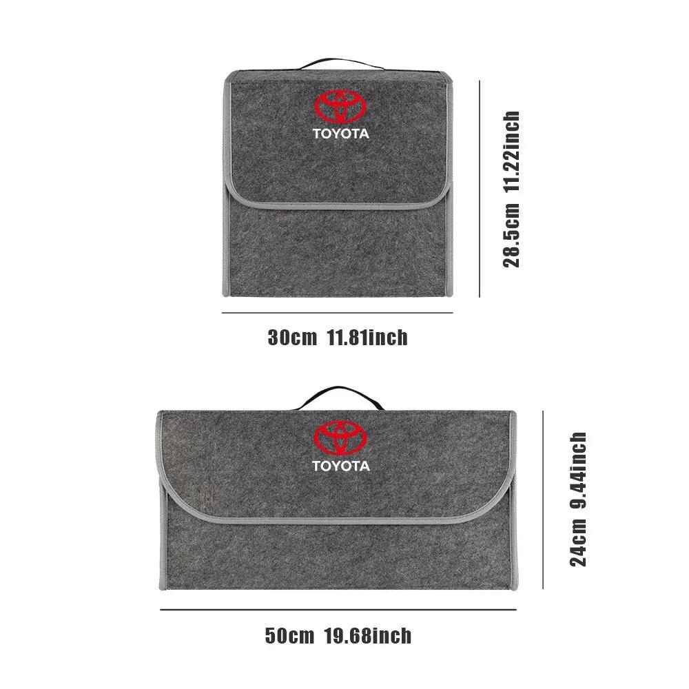 Car Trunk Large Capacity Sundries Storage Box Organizer Bag Tool Case For Toyota TRD Corolla Chr Avensis Yaris Camry Racing RAV4