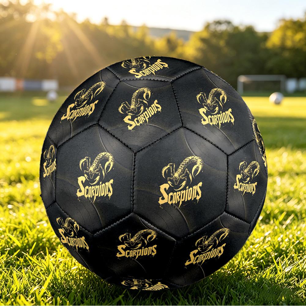 Skorpione Aufdruck Standardgröße 5 Fußball Langlebig Stoßfest?Absorbierender Ball für Trainingsspiel und Outdoor-Spiel