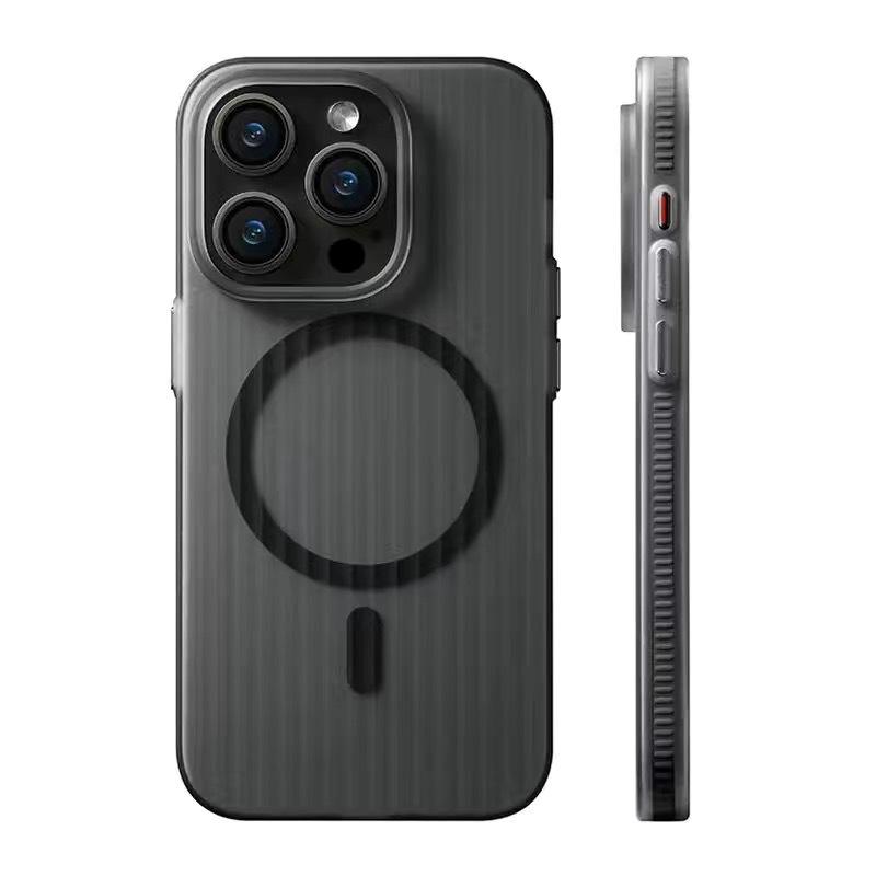 Anwendbar auf iPhone16plus Handyhülle Eisnebel Magnetische Hülle Apple 14 Matte Harte Schutzhülle