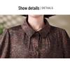 Spring/Summer Plus Size Floral Print Shirt for Middle-Aged and Elderly Women - Stylish, Versatile, Loose-Fit Mother's Wear.