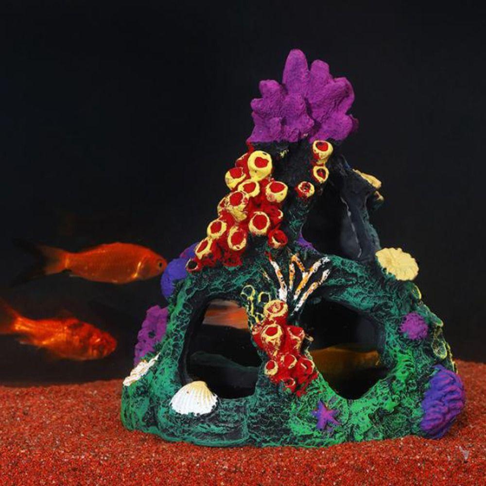 Creative Aquarium Landscape Coral Fish Hideaway Artificial Fish Tank Decoration  Shrimp Shelter