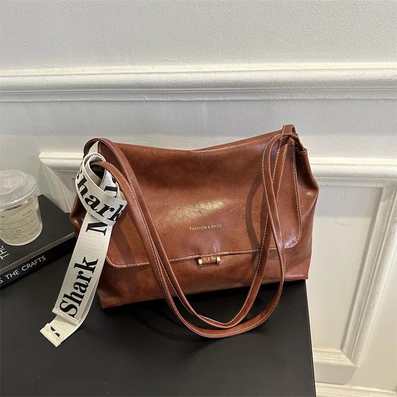 Schultertasche mit großem Fassungsvermögen für Damen, feminin, hochwertig, Retro-Mode, neuer Trend