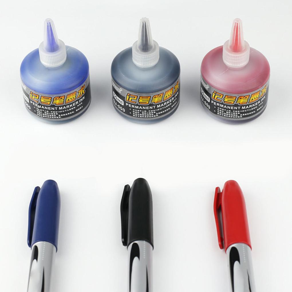 Oil Marking Pen Ink Dry Pens Refill Inks Handwriting Drawing Stationery Writing Tool Accessory School Office Supply