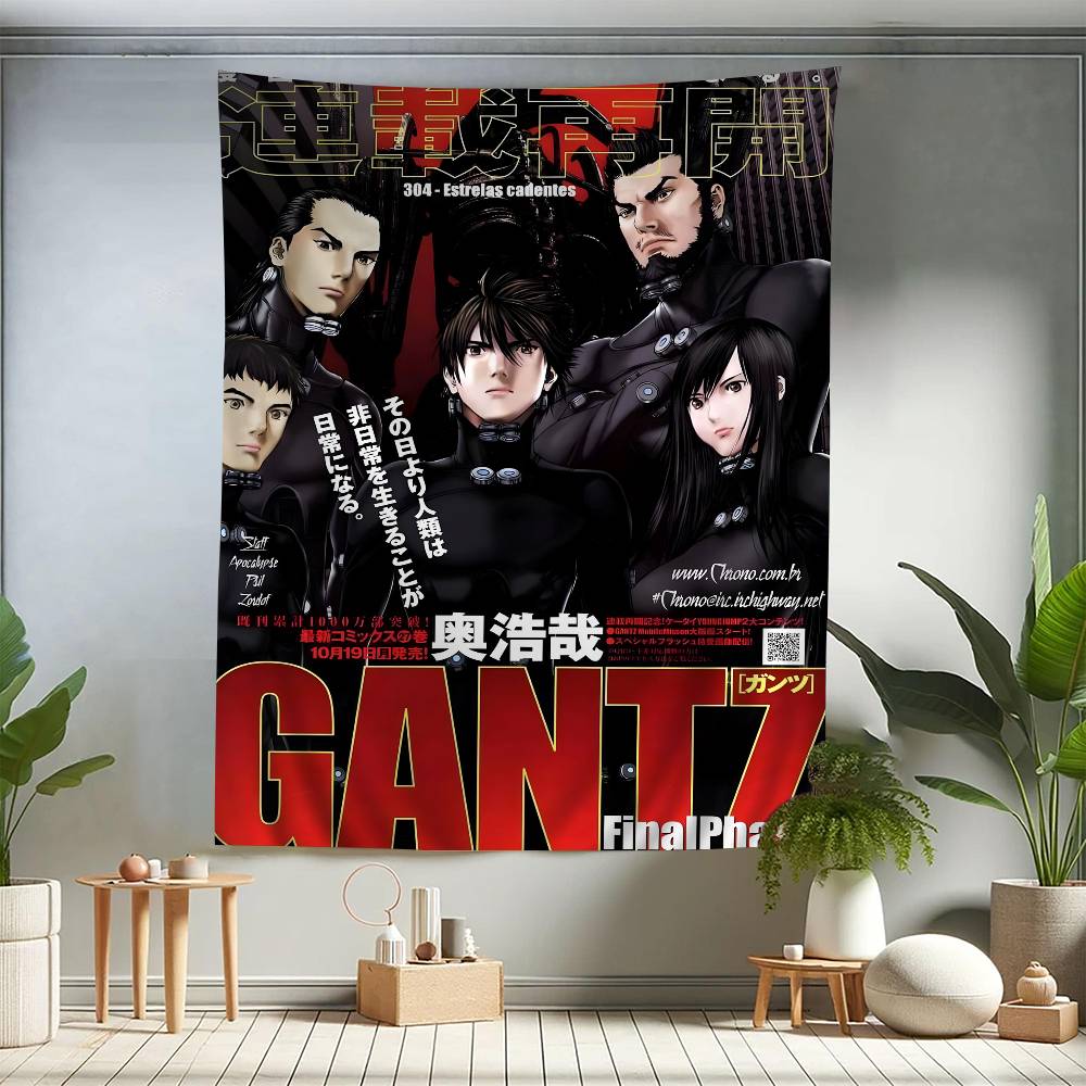 

Japan Anime Gantz Tapestry Art Printing Art Science Fiction Room Home Decor Wall Art Decor 74x94cm(29x37in)