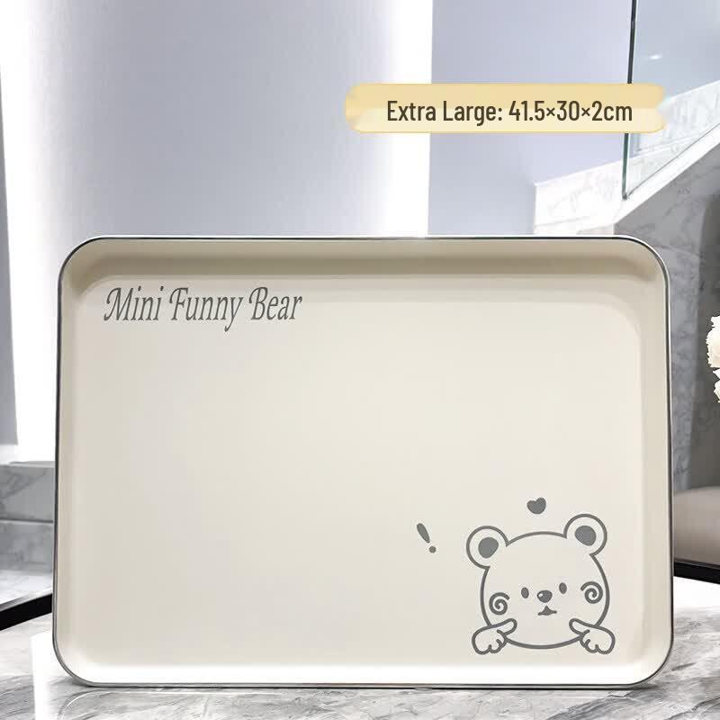 Ins Style Double Layer Rectangular Household Tray