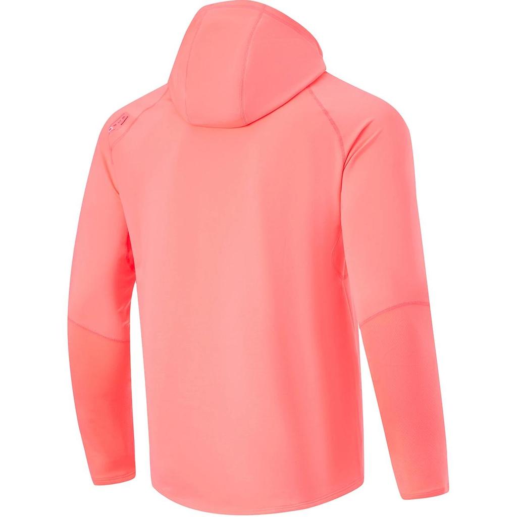 Li Ning CBA Series Professioneller Basketball Einfarbig Kapuzenpullover Bequem Atmungsaktiv Sport-Hoodie Herren Hoodies Fluoreszierend-Kamelienrot AAEU003-7