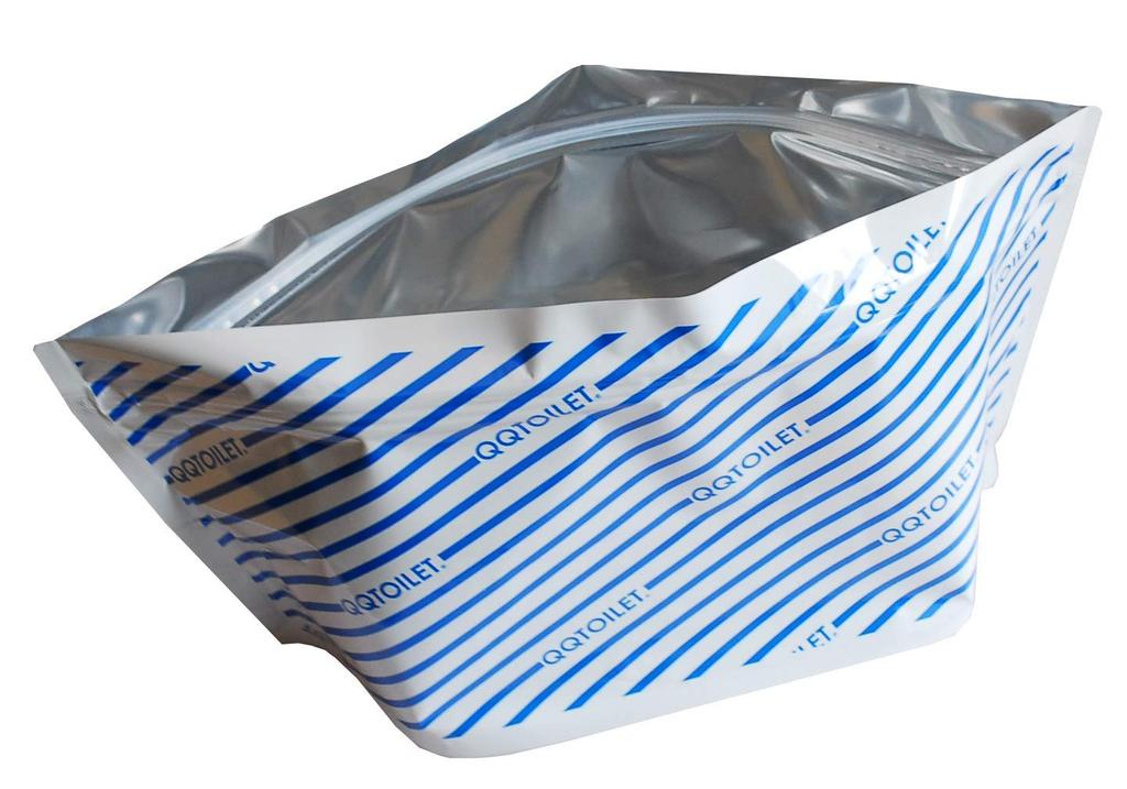 Toilet Blue Stripe The Smallest Foldable Portable Toilet Approved for the 1st UTMF "Emergency (QQ Toilet) 5-Pack" World's (officially (Ultra-Trail Mt.