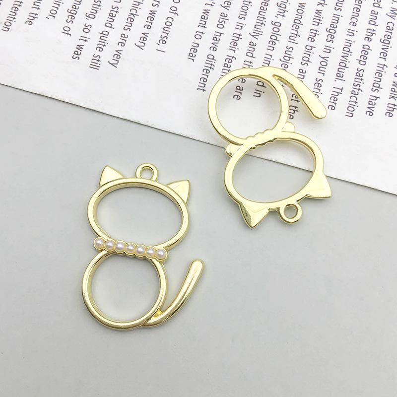 

Новый кулон-шарм в виде кошки из сплава со стразами для DIY украшений