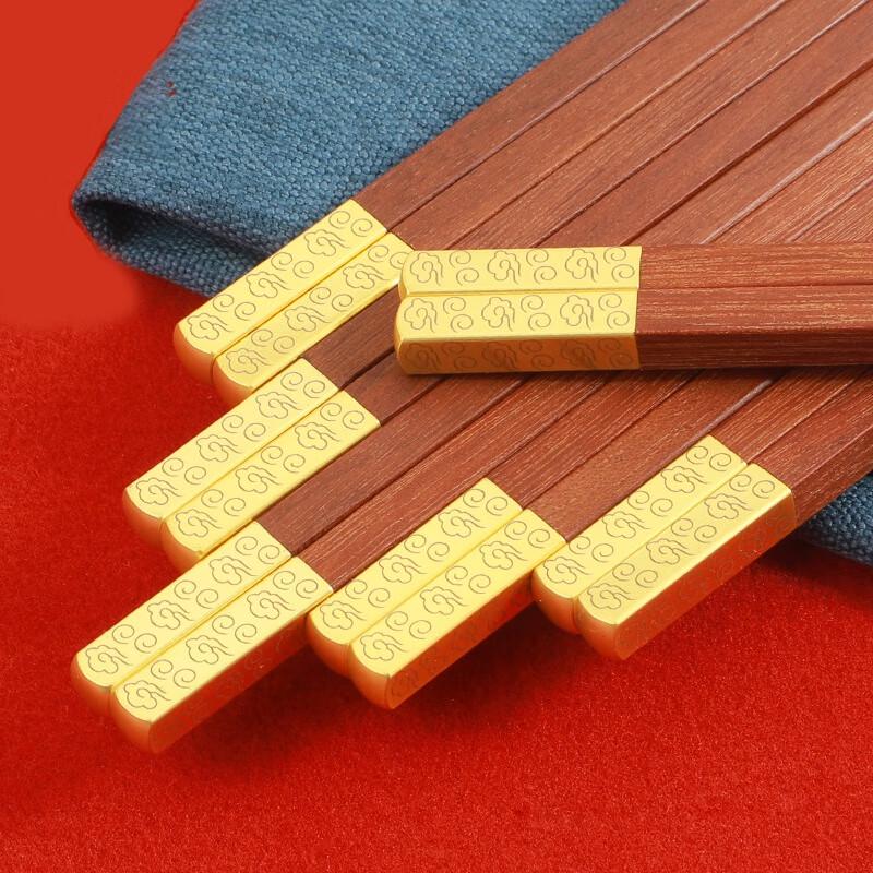 Leiqi Luxury Solid Wood Chopstick & Rest Set