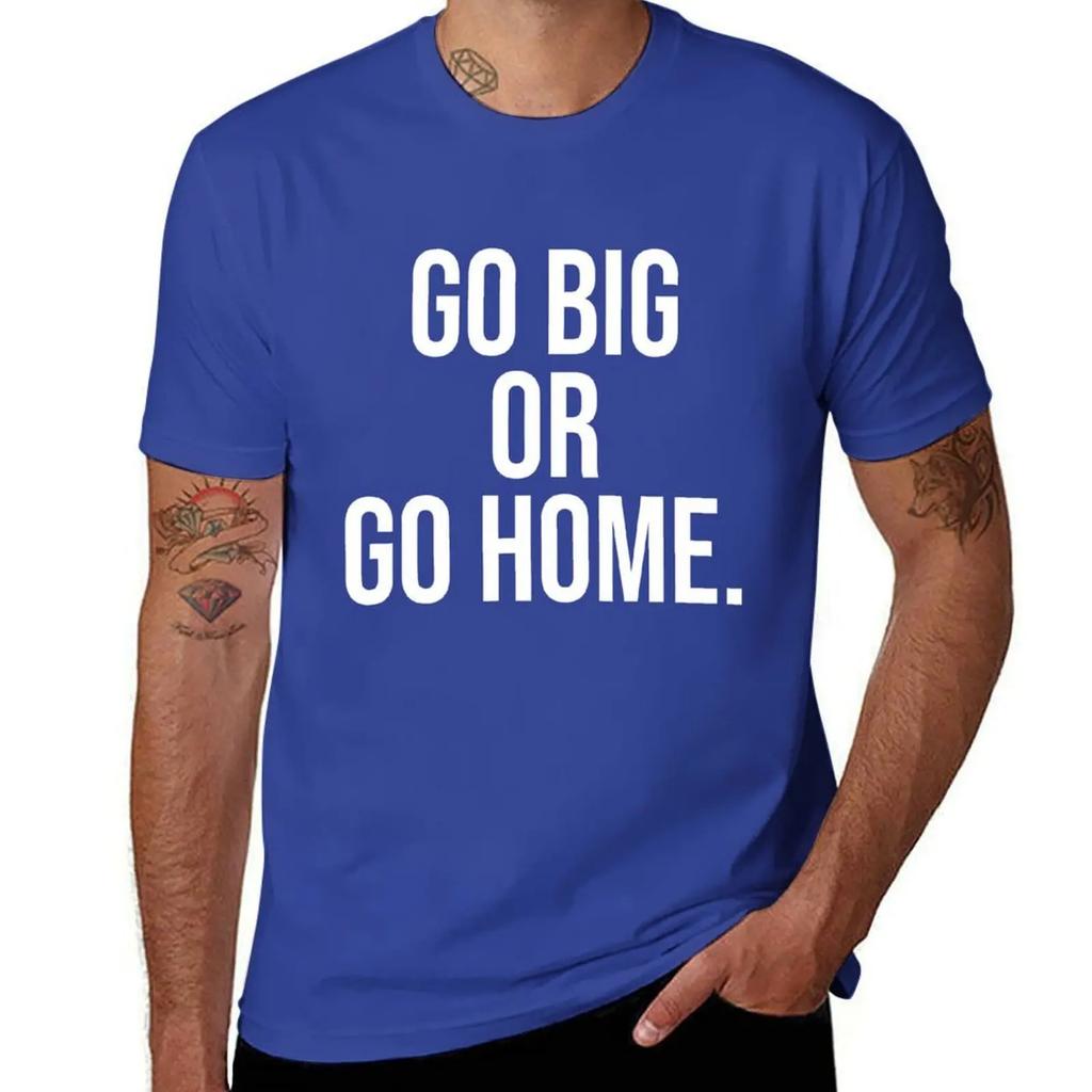 Ga groot of ga naar huis. T-shirt shirts grafische t-shirts anime t-shirt herenmode