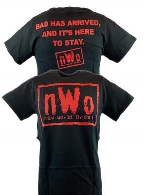 NWo Bad Ist Angekommen New World Order Rotes Logo Herren T-Shirt