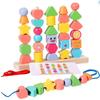 Geometric Shape Matching Building Block Column Set Sensory Integration Training Five Sets Of Columns Early Childhood Education Enlightenment Cognitive
