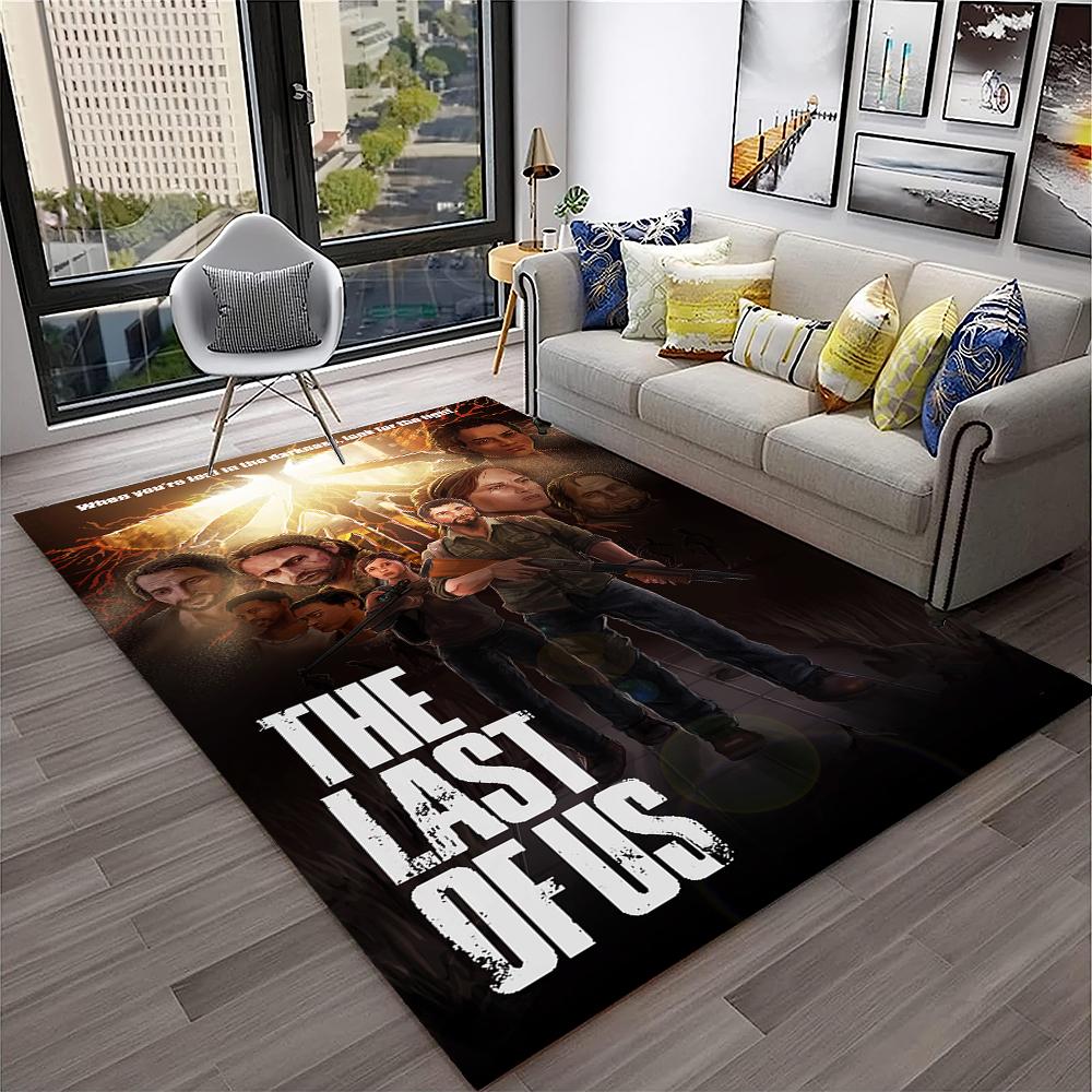 Pedro The Last of Us Horror TV Spiel Teppich Teppich für Zuhause Wohnzimmer Schlafzimmer Sofa Fußmatte Dekor, Kinderteppich Rutschfeste Bodenmatte