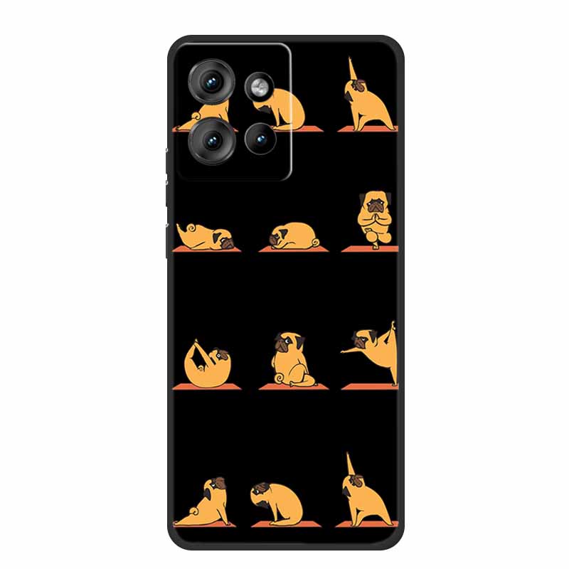 Handyhülle Für Motorola Moto G 2025 Hülle Cartoon Schwarzes Silikon Weiches TPU Rückseite Für Motorola Edge 50 Neo S50 G75 Hülle G 75