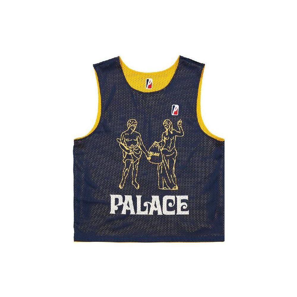 Palace Mesh Practice Vest Navy/Yellow Unisex Outerwear Blue P22ES183 S