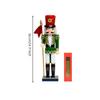 Nutcracker Figurine Freestanding Wooden Vivid for Mantel