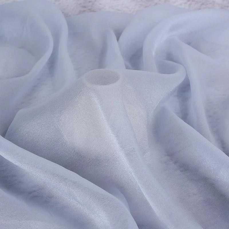 Wide 150cm Translucent Chiffon Tulle Fabric Material for Skirt Decoration Stage Performance Costumes DIY Sewing Handmade Fabric