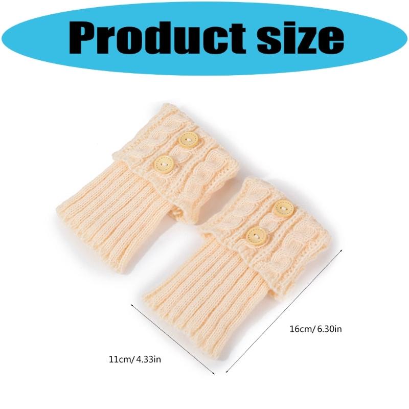 Women's Short Knitted Leg Warmers Acrylic Boot Cuffs for Superior Warmth Comfort Elastic Fit Ideal for Winter Activities