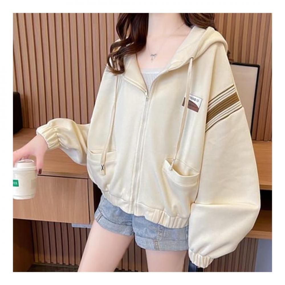Navava Men Nc175 Casual Line Point Long Sleeve Hoodie Jacket