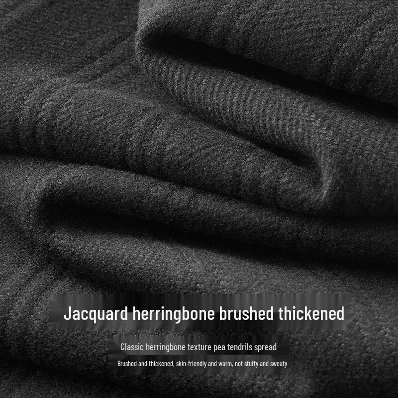 FIRS Men's Thickened Business Casual Straight-Leg Trousers