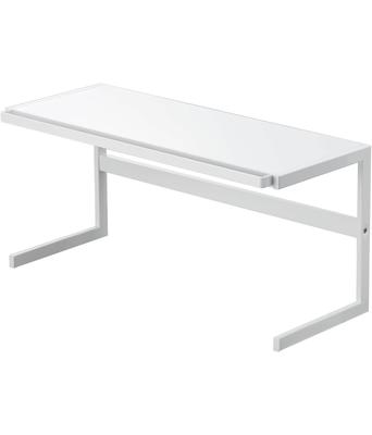 Yamazaki Extendable Kitchen Support X X Tower Extendable Support Kitchen Storage 4480 Rack, White, Approx. W54-92 D22.5 H25cm, Rack, Rack,