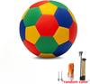 Multicolor Plush Indoor Soccer Sphere For Toddlers Size 4 Safe Foam Sphere For Kids To Kick & Play In House Fun Soccer Gifts Birthday
