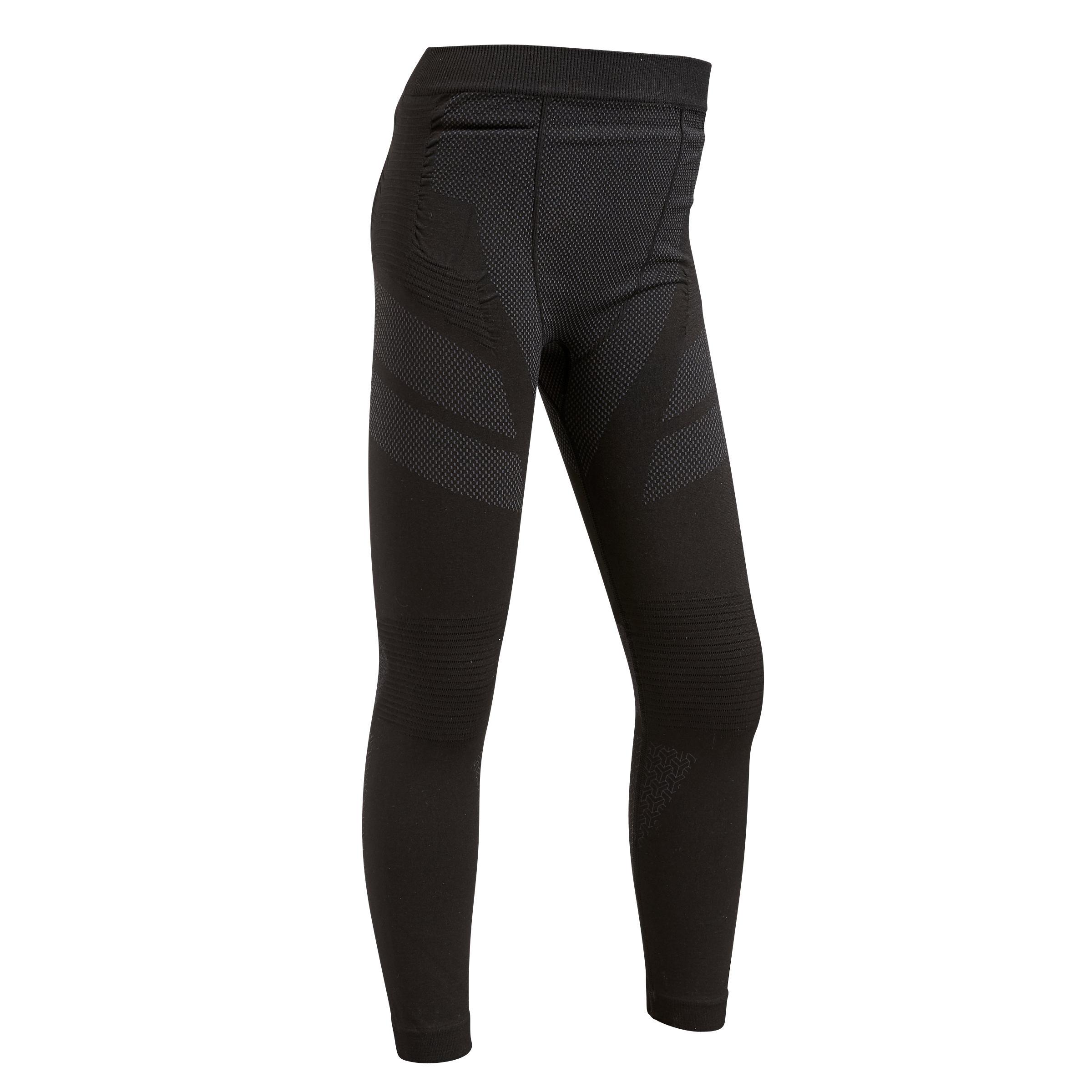 

DECATHLON Leggings Keepdry 500 Moisture-wicking Hard-Wearing Leggings Kids Black 161-172 чёрный