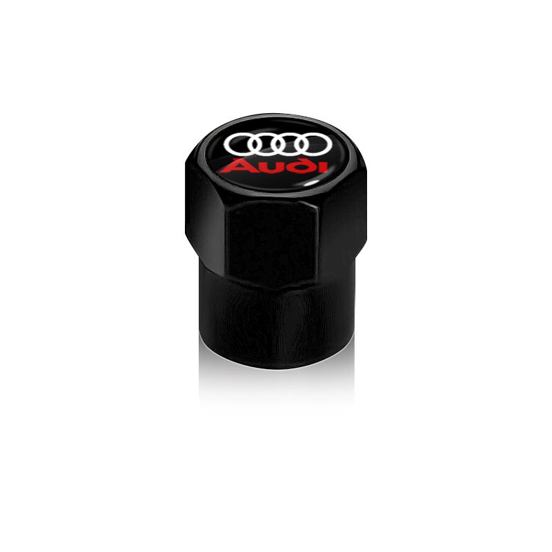 4Pcs Car Wheel Tires Bolt-in Valve Caps Badge Car Accessories For Audi S5 S6 S7 S4 S8 TT TTS A4 B8 A3 B6 A6 C7 C6 B7 Q5 Q7 C5 A5 B5 A7 A1 B9 Q3 A8L Q8