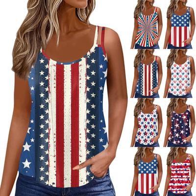 Women's Girl Tank Top Casual Printed Top Tank Tops For Women Loose Fit Sleeveless Tops Flowy Eyelet