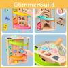 Wooden Toddler Toy Creative Play With Rotating Slide Car For Growth Cognitive