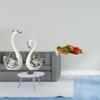 Porcelain Swan And Joseph Sculpture Figurine Collection Elegant Animal Religious Statue Ornament