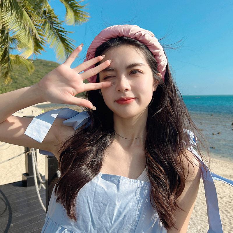 Vinyl sunscreen hat women face protection UV protection big brim summer travel shade empty top bucket hat sun hat