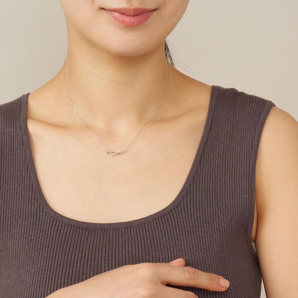 Vendome Silver Cubic Zirconia Necklace GS6N030440CZ [Official] [VA Aoyama]