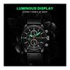 Men's Watch with Stopwatch Function Date Waterproof Quartz Stylish Simple Rating Casual Study Work Analog Leather Band Belt Ranking Brand (Black)