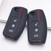 Silicone Key Cover for Ford 3 Button Flip Key, Fits Ford Focus Mondeo Fiesta C-Max Galaxy Kuga, Shockproof Key Fob Holder, Protective Accessory