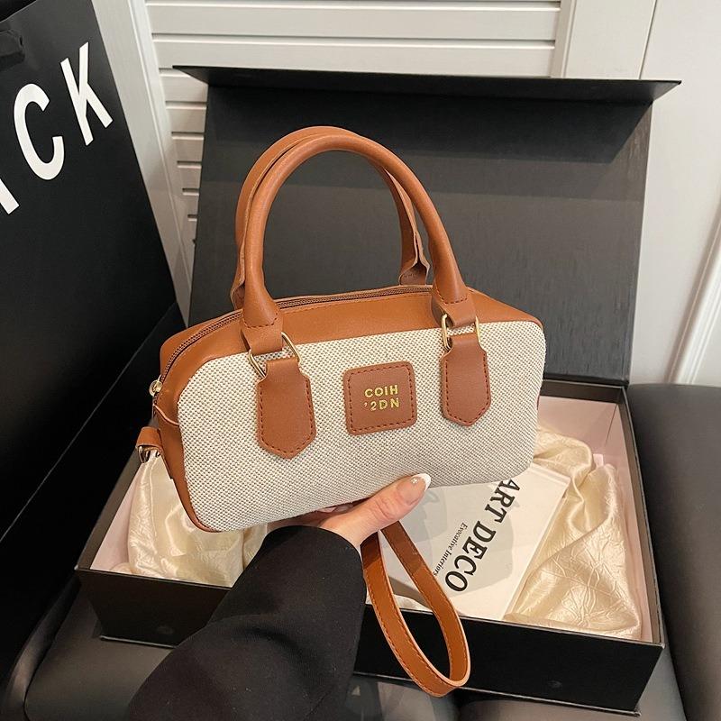 Niche contrasting color hand bag casual versatile trend shoulder messenger bag popular temperament versatile women's bag