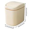 Desktop Trash Bin with Lid Multi-Functional Table Wastebasket Garbage Can Dustbin Wastebasket Trash Can Dispenser for Bathroom