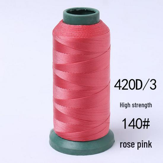 High-Strength Colored 420D Leather & Nylon Thread - Mercerized, Thick, Smooth, 3-Ply Canvas Sewing Thread - Free Shipping