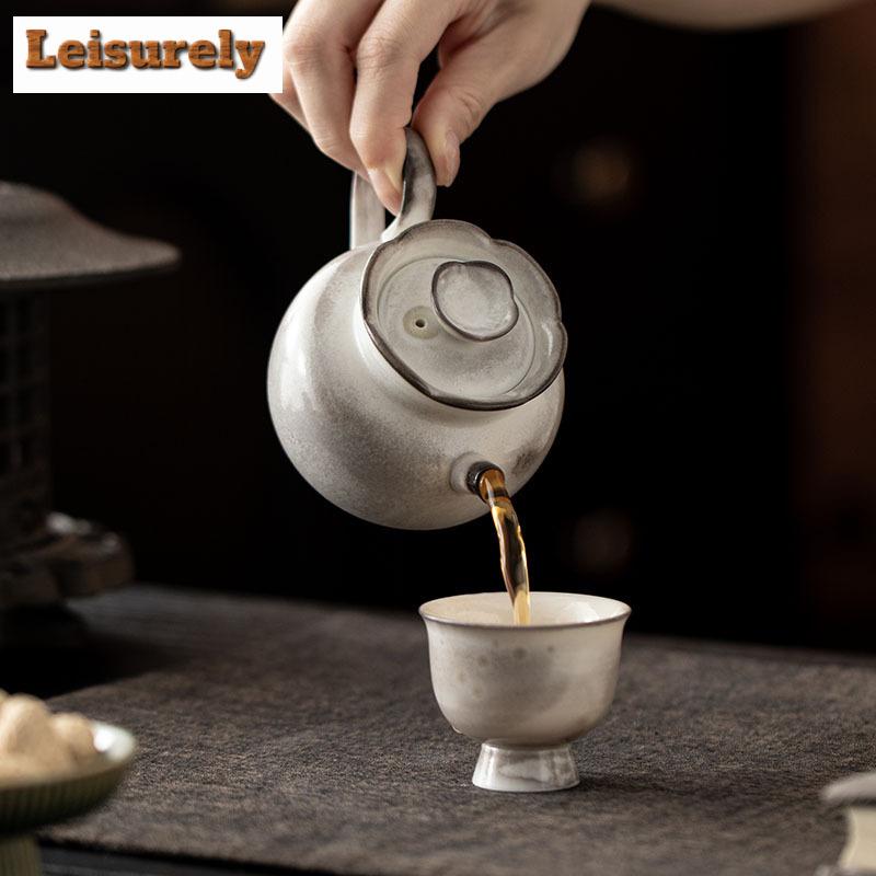 160ML Inkt Schilderen Zhiye Roosteren Bloem Mond Theepot Japanse Thee Infuser Pot Thee Zetketel Met Bolgat Cha Geschenk Ambacht