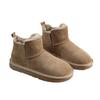 Short Snow Boots Women's Winter 2025 New Velvet Thickened Short Boots Non-slip One-pedal Low-top Foreign-style Warm Cotton Shoes