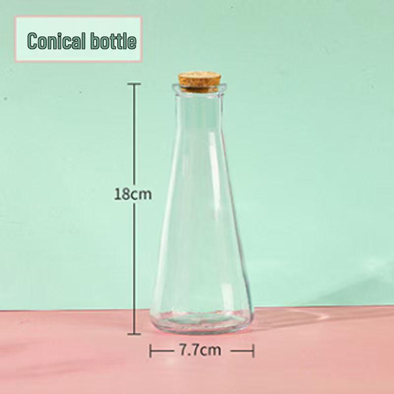 DIY Cork Star Wishing Drift Bottle - Clear Glass Ocean Lucky Star Bottle