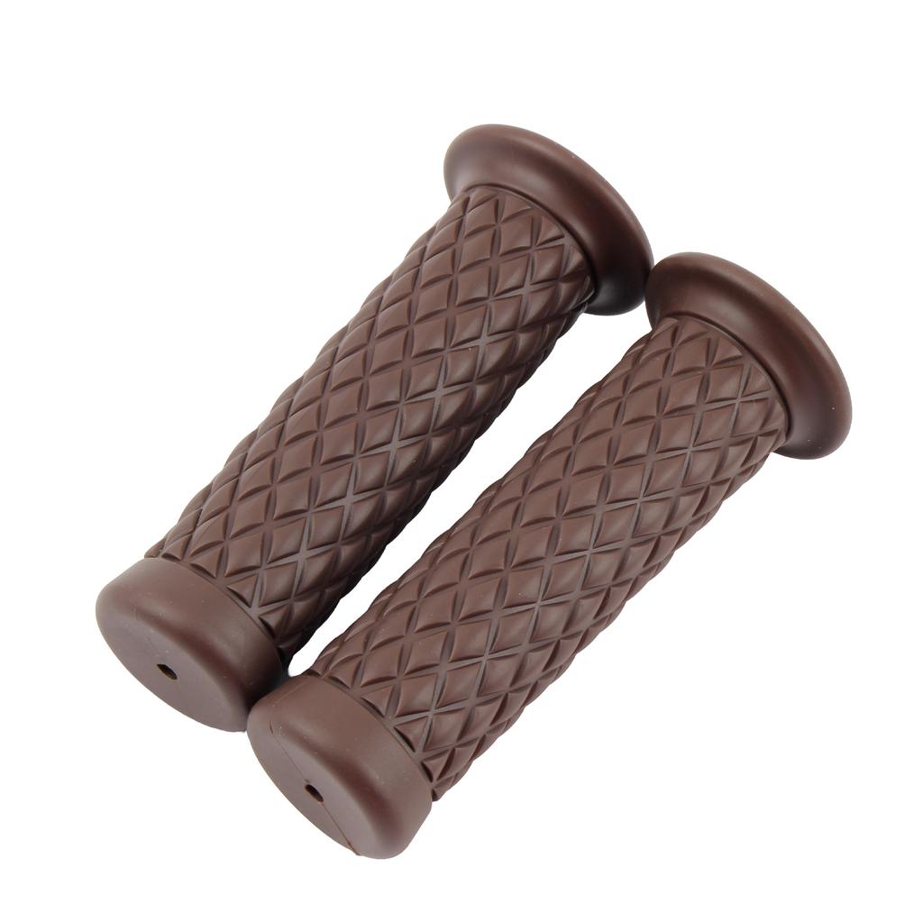 Universal Retro Motorbike Rubber Handle Grips Scooter Accessories For Harley Cafe Racer Yamaha Motorcycle Pit Bike Grip