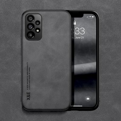 Magnetische Lederhülle für Samsung Galaxy S25 S24 A54 A53 5G A52 A55 A56 S23 S22 Ultra S21 S20 FE Plus Hülle Ständer Auto Halterung