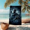 1Pc Halloween Horror Icons Beach Towel Microfiber Beach Towel Thin Absorbent For Beach Swimming Yoga Bath Sports 0917171