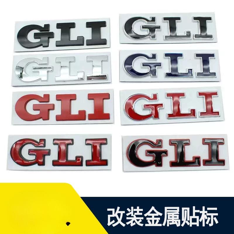 Suitable for GLI Car Logo POLO Golf 5 6 7th Generation Modified Metal Body Side Label Rear Tail Label Car Sticker