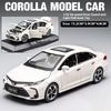 1/32 Alloy Die-cast Toyota Corolla Car Model Simulation Sound and Light Pull Children's Toy Car Collections for Boys' Birthday Gifts