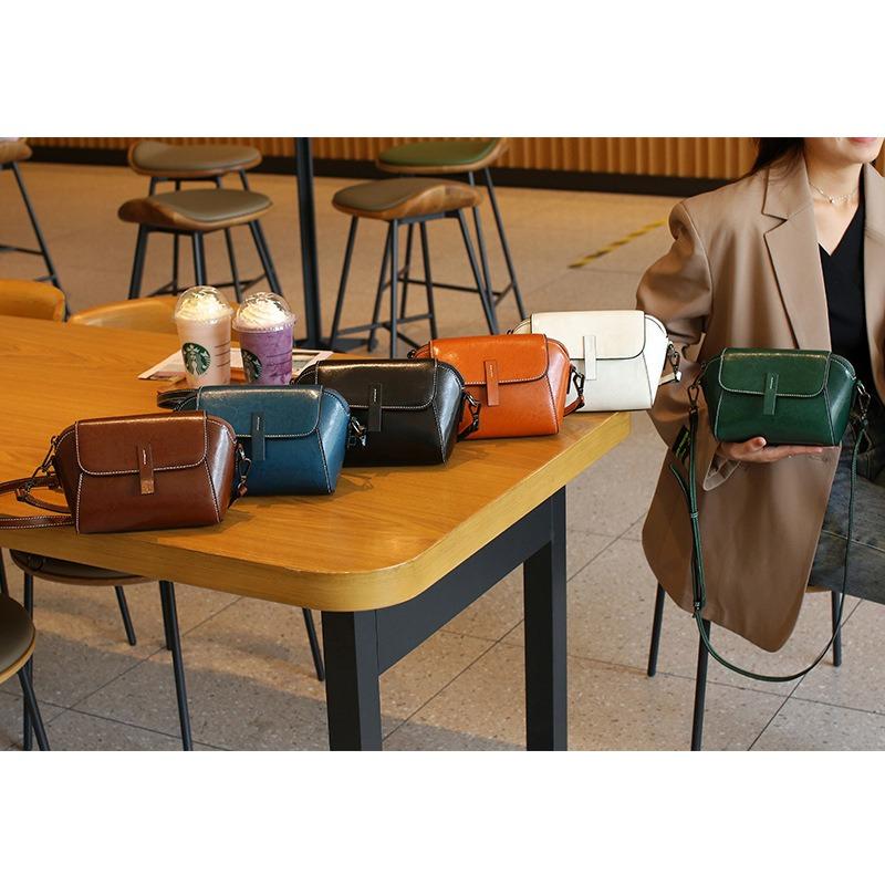 Small Bag Messenger Bag Women's Versatile Fashion Shell Bag New Leather Women's Bag Change Bag Niche Shoulder Bag